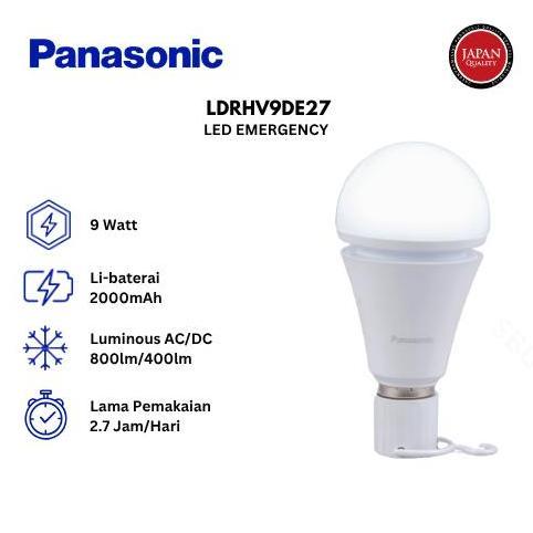 Lampu Darurat LED Panasonic / Emergency Lamp LDRHV9DE27 - Cool Daylight (Putih)