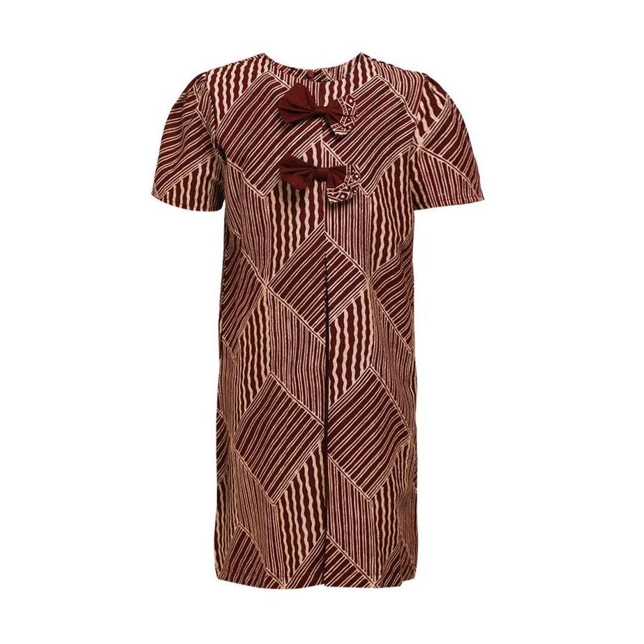 Adikusuma by Arjuna Weda Dress Batik Anak Motif Alur Simetris - Katun