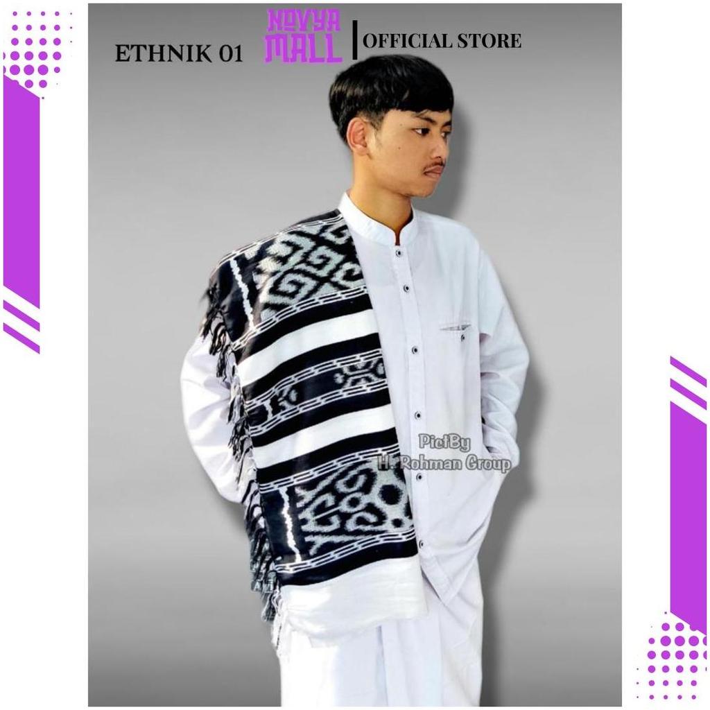 Sorban pria dewasa rida motif ethnik terbaru bahan full rayon grade A Surban Habib Serban Kashmiri S