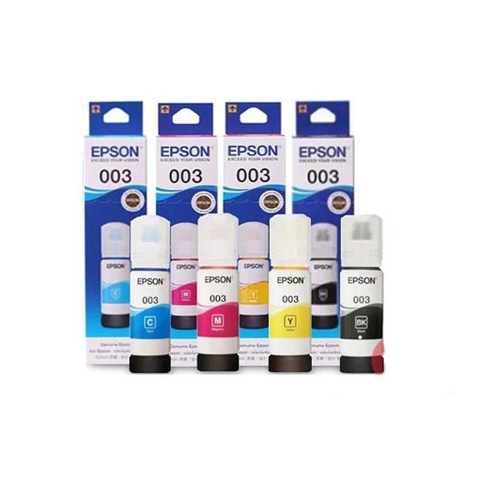 Kroseh_shop - Tinta Epson 003 1 Set (4 Warna) L3110/L3150/L1110/L5190 TINTA EPSON ORIGINAL