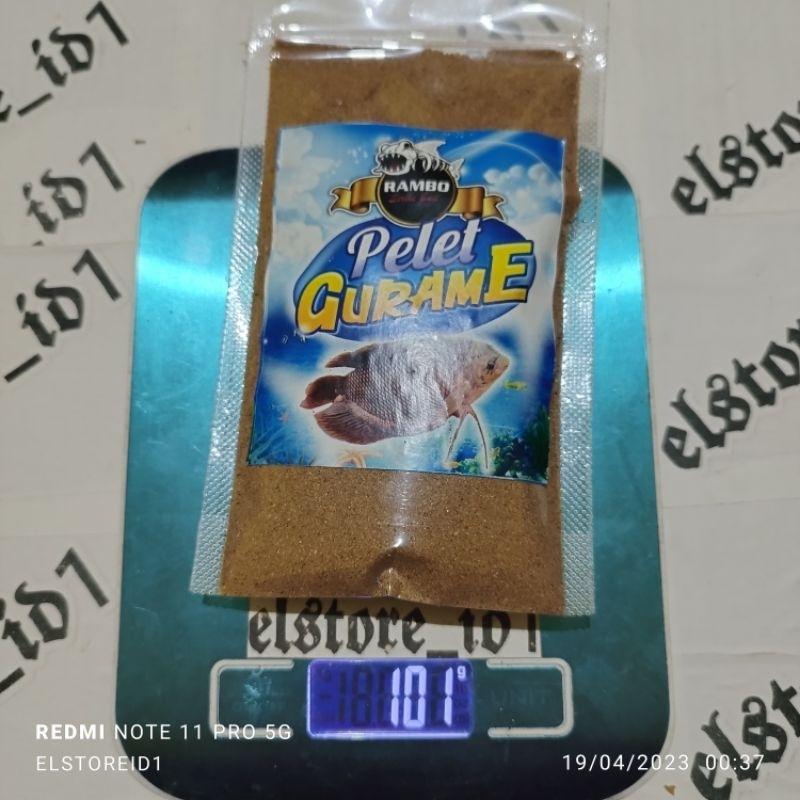 Umpan Pancing Praktis Rambo Spesial Pelet Goreng Racing Shangrai Dan Pelet Gurame 100 Gram