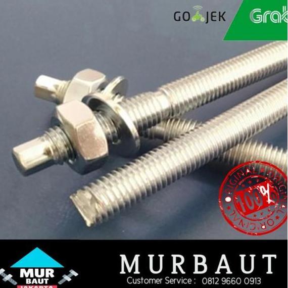 CHEMICAL ANCHOR M16 X 190 GRADE 5.8 / ANGKUR STUD BOLT M16 BMP27