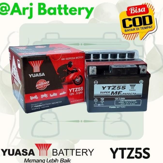 AKI MOTOR MIO M3, MIO J, MIO SOUL, YUASA YTZ5S ACCU KERING MF HEMAT