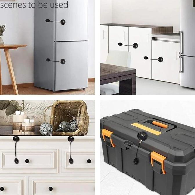 Geree- Kunci Gembok Kulkas Lemari Es Kabinet Pengaman Anak Freezer Pin Lock