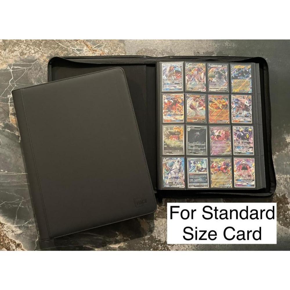 Discount Hice Premium Zip Album Card Binder 16 Pocket Binder Kartu Pokemon Magic One Piece