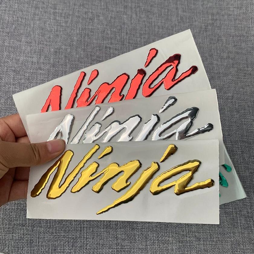 Emblem Kawasaki Ninja 3D Untuk Motor Kawasaki Ninja 150 250 R Rr S Zx Zx250r Sticker Motor 3D Timbul