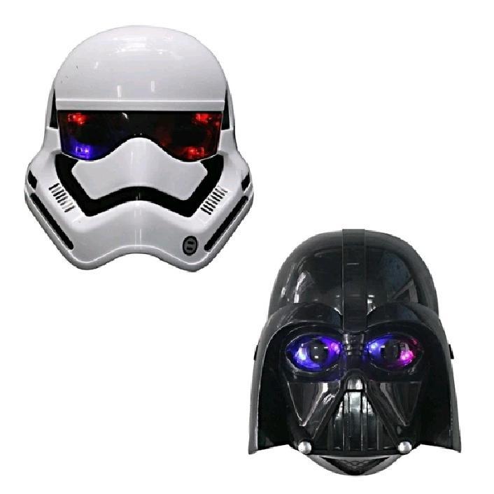 Berkualitas Promo Mainan Topeng Led Starwars Darth Vader Storm Strooper Mask Super Hero Bisa Nyala