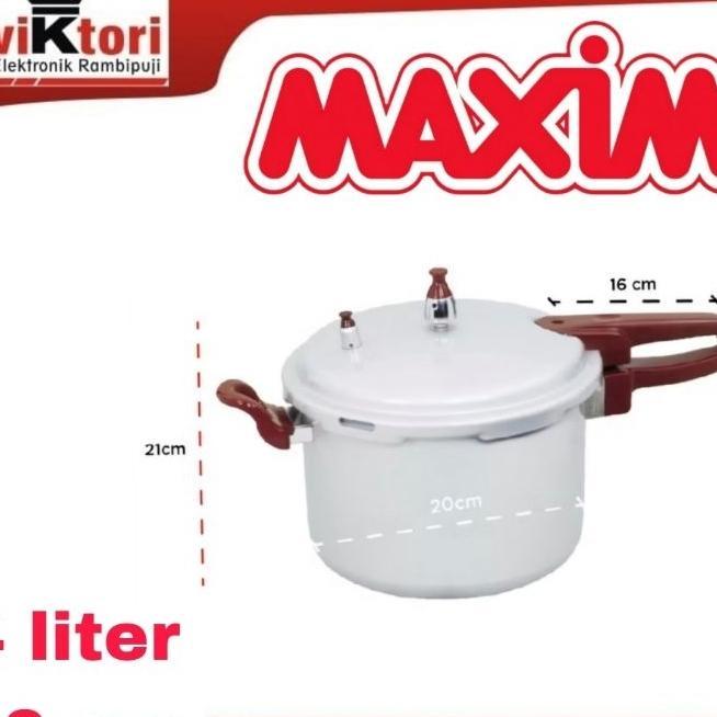 Presto Maxim 4 Liter / Presto Maxim 20Cm / Panci Presto Maxim 4Liter / Presto Daging / Pressure Cook