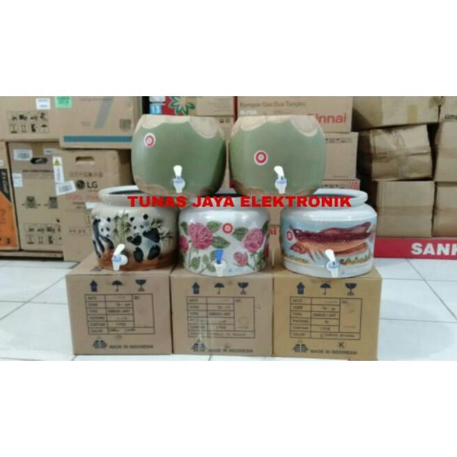 Guci Galon Keramik Embos / Guci Trisensa / Guci Galon Trisensa