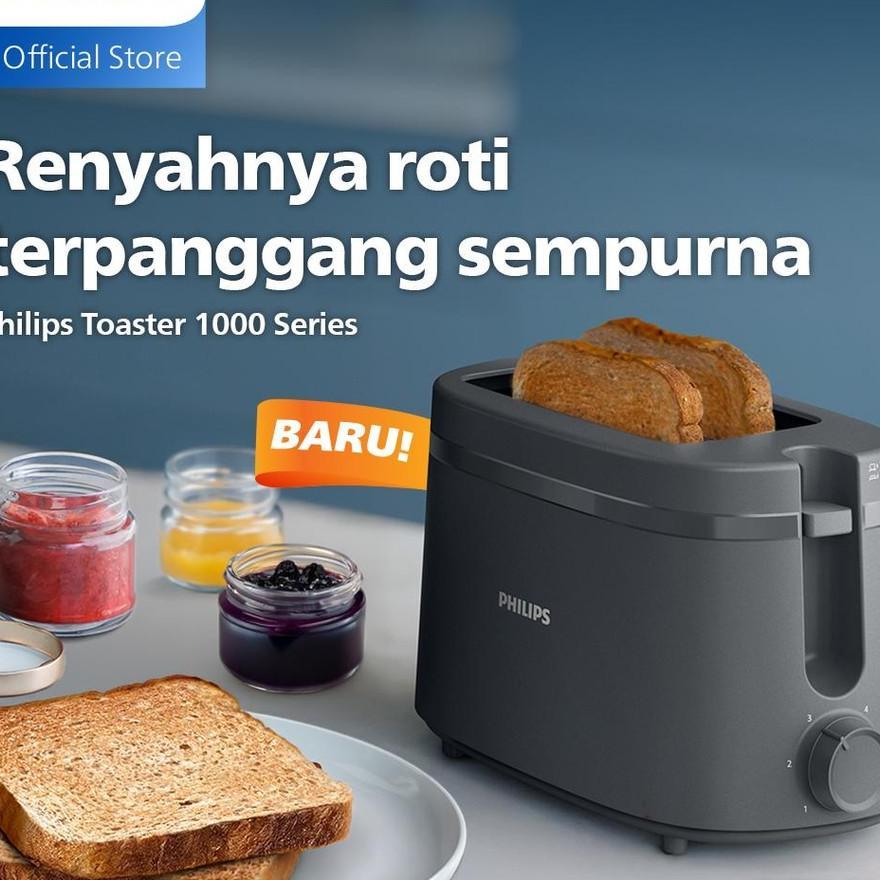 Toaster Philips - Hd2510/90 Hitam - Philips Pemanggang Roti Philips Toaster Pemanggang Roti Listrik 