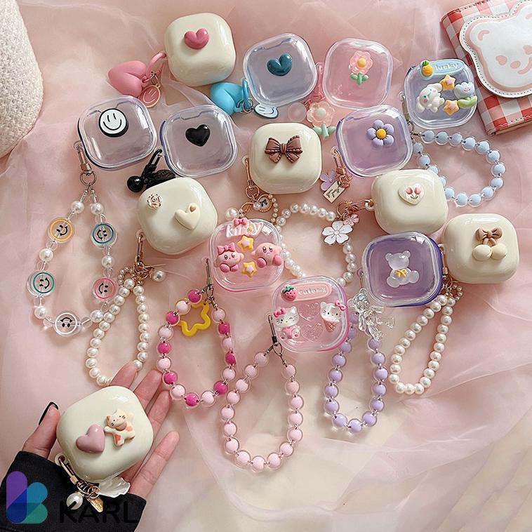 sale Case Baseus E16 Premium Bowie Encok Lucu Transparant Casing Earphone TWS Pelindung Cover Karl