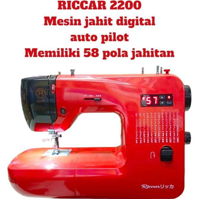 Terlaris Mesin Jahit - Riccar 2200 Mesin Jahit Portable Digital Computerised