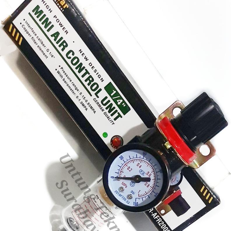 Mollar Mini Air Filter Regulator Single - Filter Udara Kompresor 1/4"