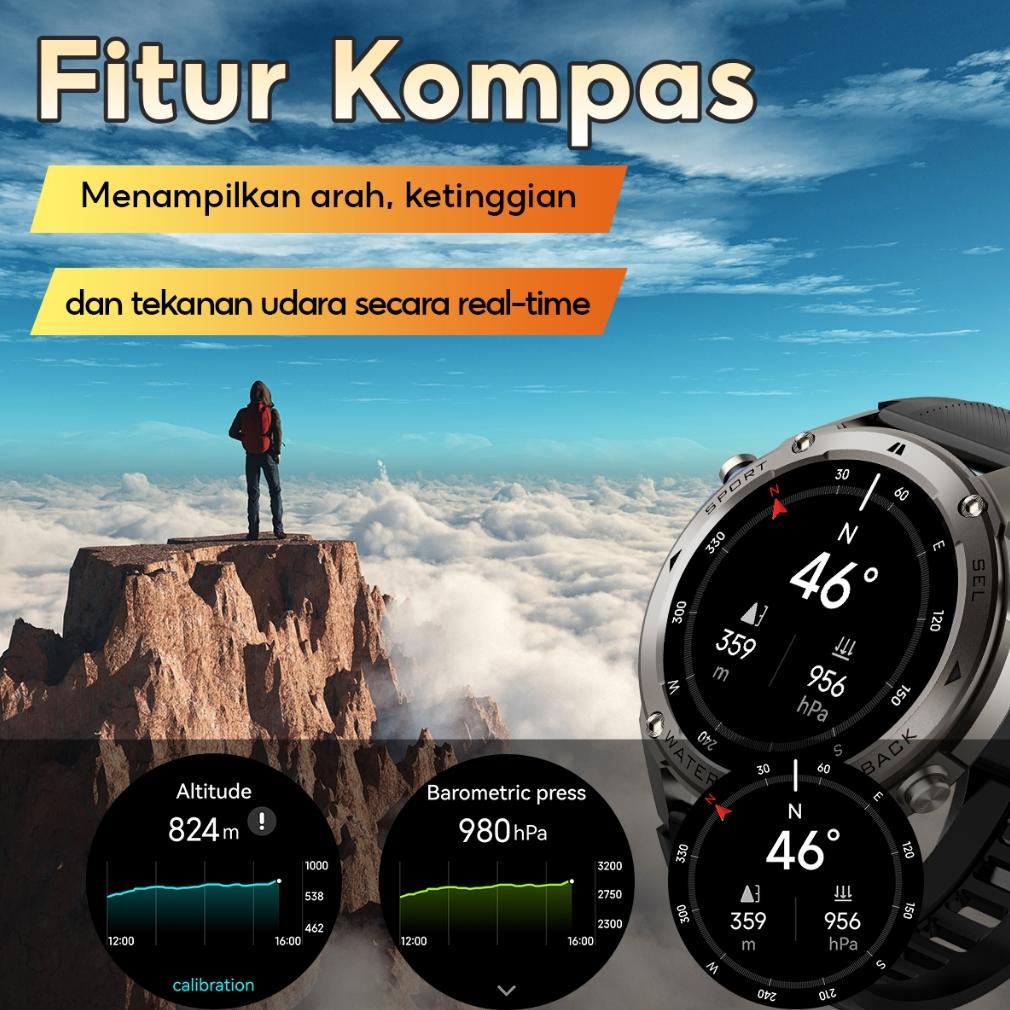 PROMO TERBARU SKMEI Smartwatch DM56 Built-in GPS Outdoor Sports Jam Tangan Pintar Tahan Air 5ATM | L