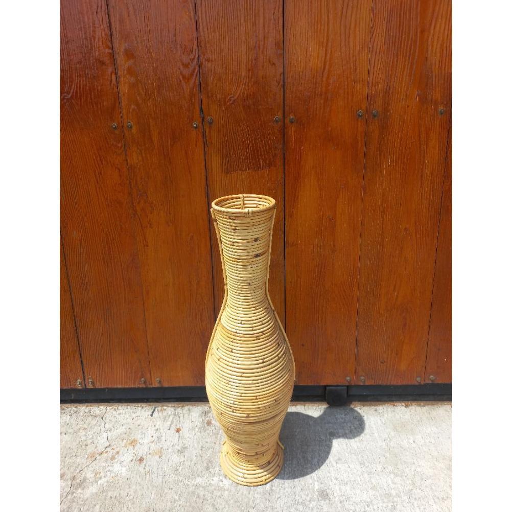 Guci Rotan Naturall Tinggi 70Cm