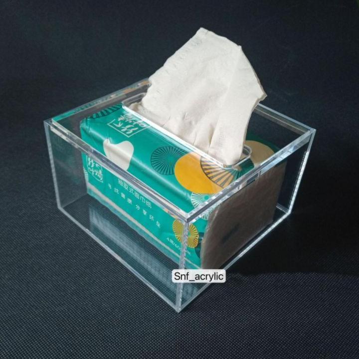 Kotak Tisu Akrilik / Kotak Tisu Kecil / Tempat Tisu / Acrylic Tissue Box / Kotak Tisu / Kotak Tisu K