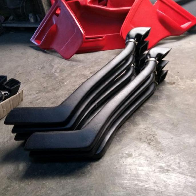 Vitara Snorkel Mobil Cerobong Samping Escudo Sidekick Bahan Fiber Aksesoris Mudah Pasang Dengan Lem 