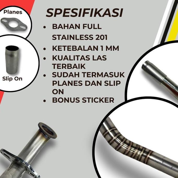 Leher Pipa Kenalpot Beat Fi / Beat Karbu / Scoopy 26/28 zsow kolong MDM Muffler