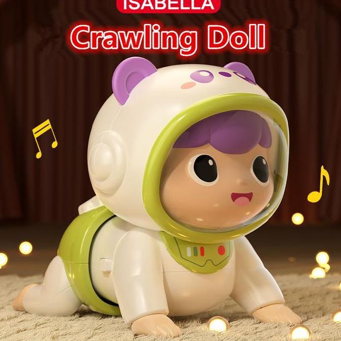 ISBAELLA Crawling Doll / Boneka Bayi / Mainan Merangkak / Boneka Bayi Merangkak / Mainan Bayi Merang