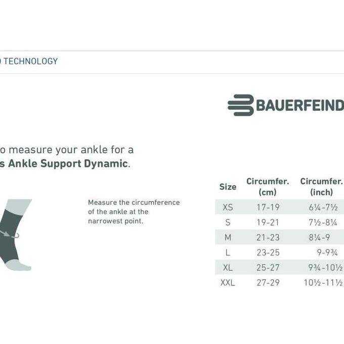 Bauerfeind Sports Ankle Support Dynamic - Black ORI  (TERBAIK) (TERBARU) (TERMURAH)