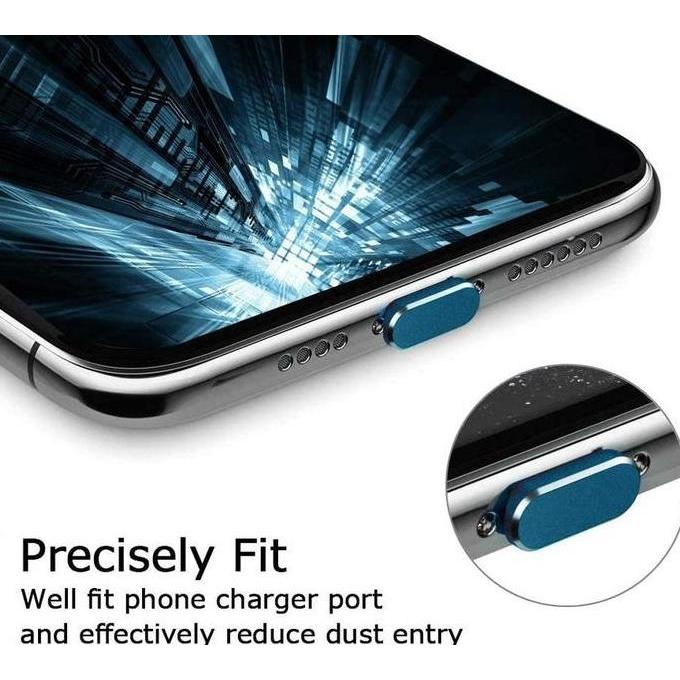 10pcs Aluminum Alloy Anti Dust Plug for IPhone 14 13 12 Pro Max XS 8 7 6 Plus IPad AirPods Apple Ser