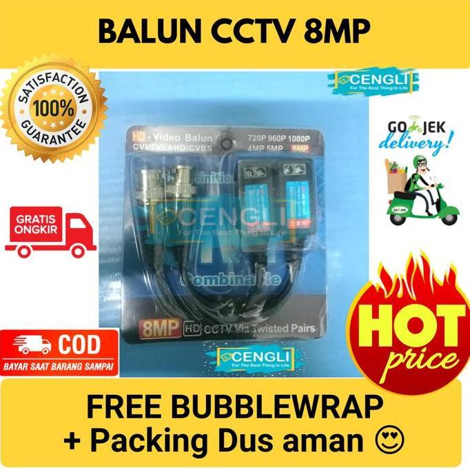 BALUN CCTV 8MP / VIDEO BALUN 8MEGAPIXEL