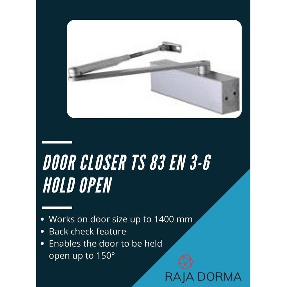 Door Closer Dorma TS 83 EN 3-6 HO Hold Open