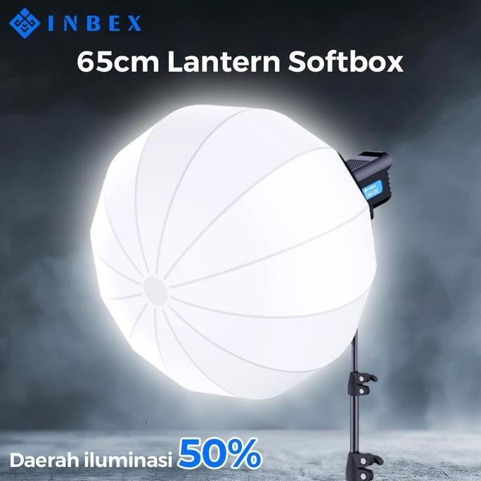 Newlict- Inbex Collapsible Lantern Softbox Paket Studio Lhtstand Lampu