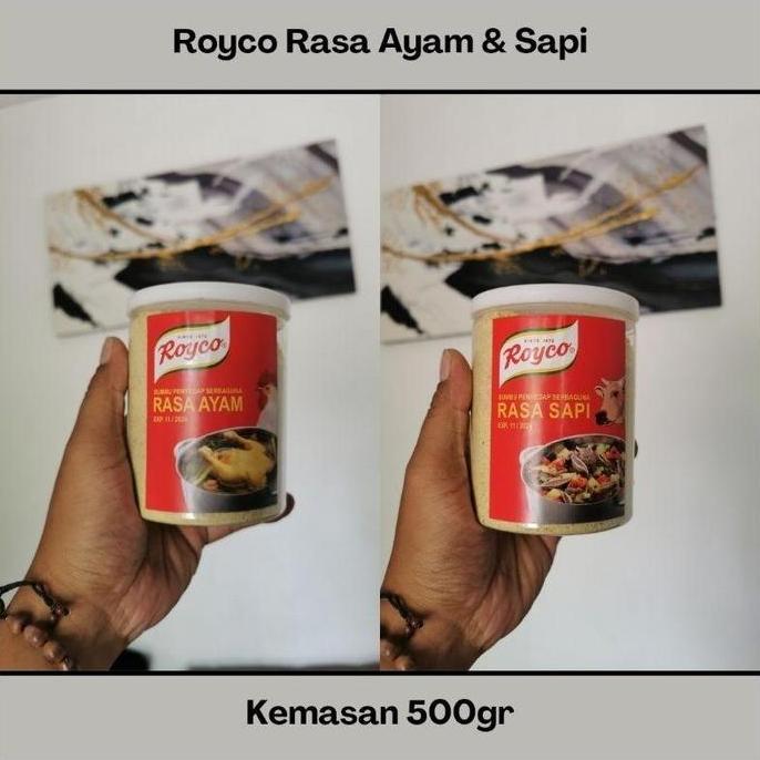 Pilihan- Penyedap Rasa Sapi & Ayam Royco 500G Kemasan Toples
