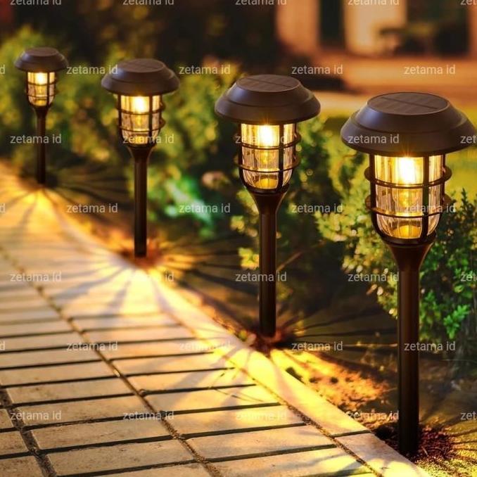 Newlict- Lampu Taman Solar Cell Sensor Lampu Lampion Taman Tancap Garden Lht