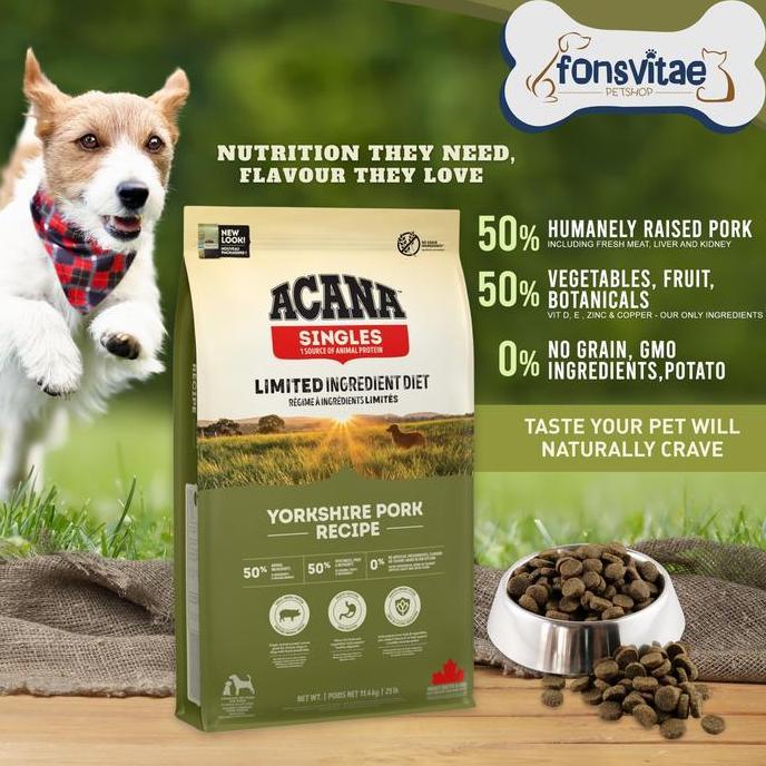 Acana Yorkshire Pork - Makanan Anjing GRAIN FREE
