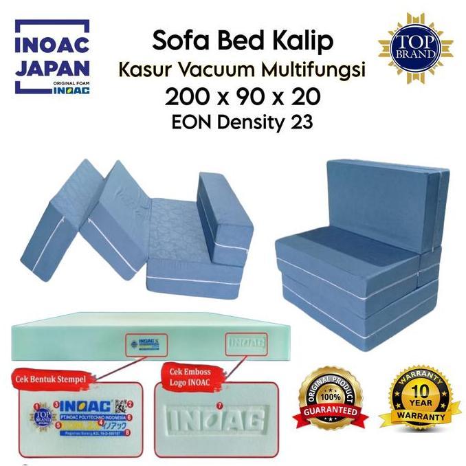 Sofa bed inoac minimalis 200x90x20 eon d23 garansi resmi sofa  bed  minimalis