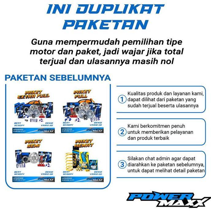 PAKET UPGRADE KIRIAN RACIKAN CVT BEAT deluxe pop esp fi karbu karburator street paketan lengkap extr