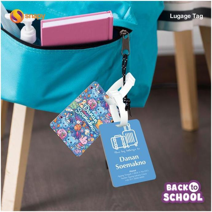 Majuaja- Luggage Tag Name Tag Tas Label Koper Nama Id Card Tas Custom Acrylic