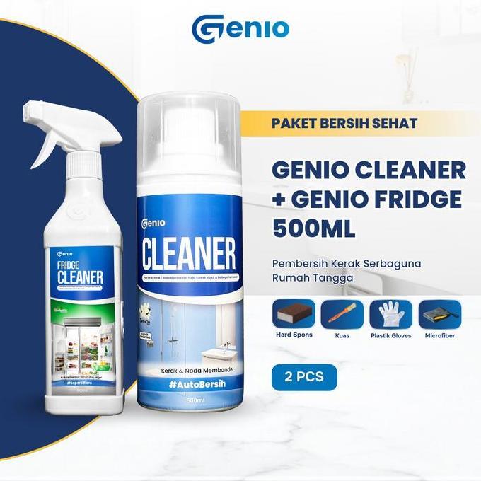 [PAKET BERSIH SEHAT] GENIO Cleaner + Fridge Cleaner 500ML