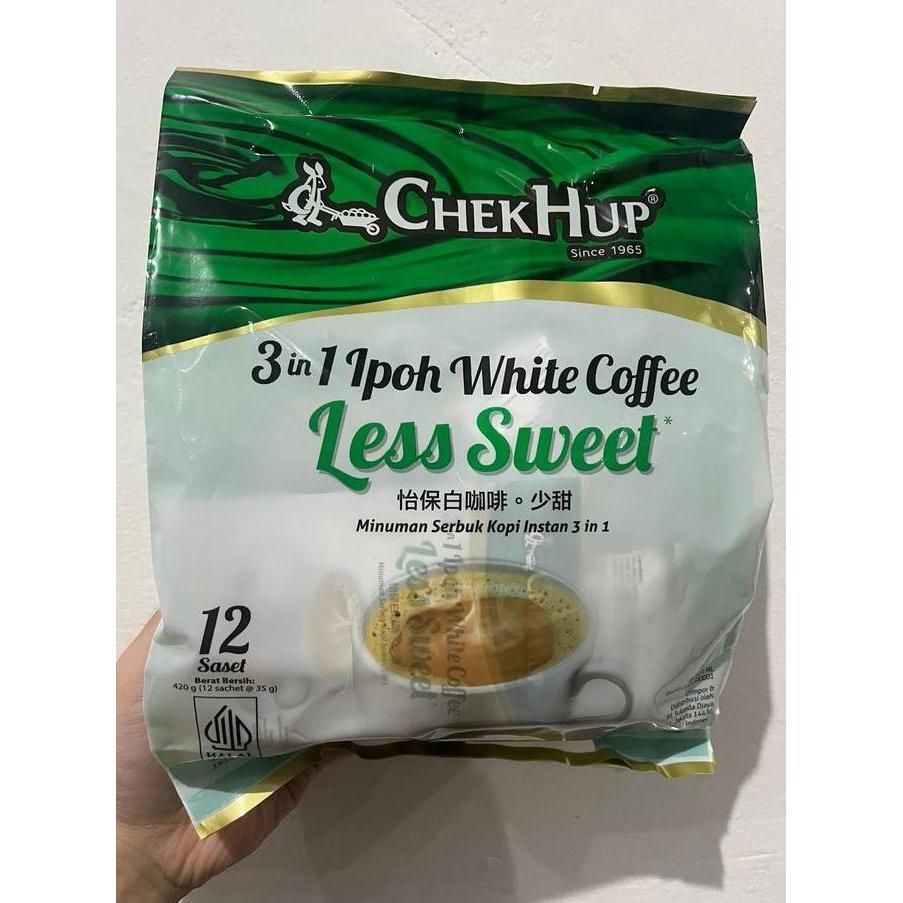 Pije- Chekhup White Coffee Less Sweet / Chek Hup Isntant Coffee 3In1 Less Sugar 420G
