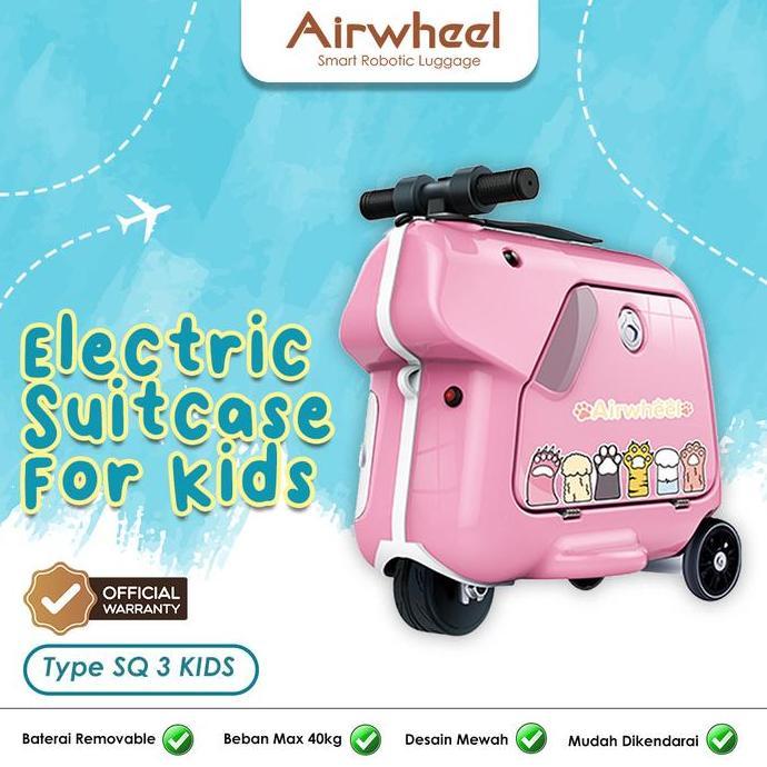AIRWHEEL KOPER SQ3 MINI PINK ELEKTRIK UNTUK ANAK KABIN SIZE BISA JALAN