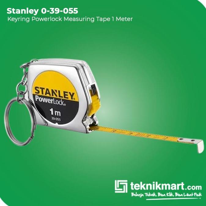 Stanley Keyring PowerLock Measuring Tape / Meteran Manual 1 Meter 0-39-055
