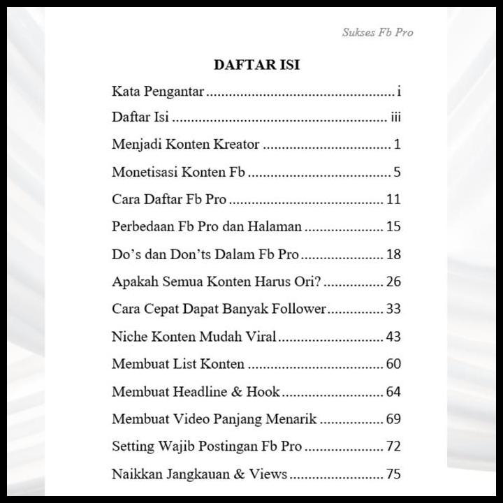 Buku Fb Pro Panduan Lengkap Sukses Fb Pro Terlaris