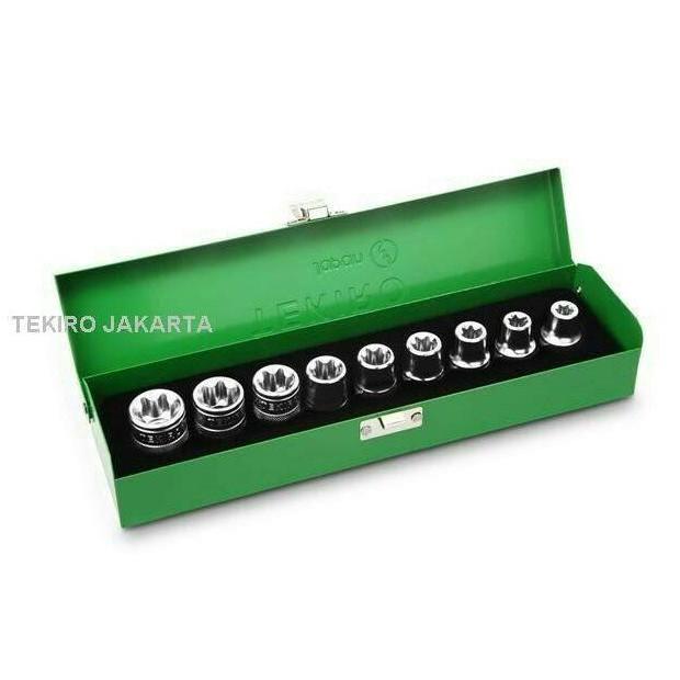 TERMURAH - Mata Sok Bintang Set 9 Pcs TEKIRO ' Kunci Sok Belimbing Set TEKIRO