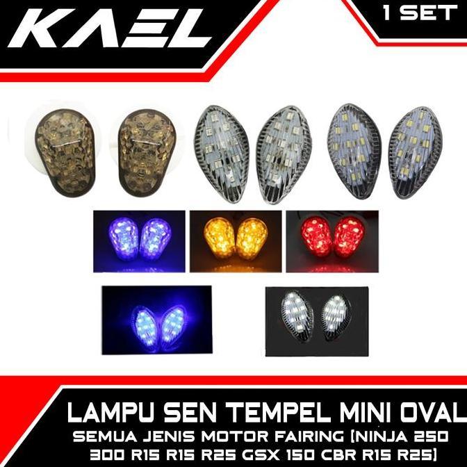 LAMPU SEN TEMPEL MINI LED SEMUA JENIS MOTOR FAIRING NINJA 250 300 R15 R15 R25 GSX 150 CBR R15 R25 CA