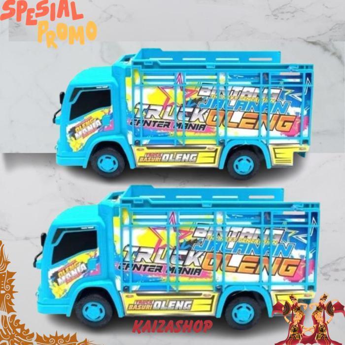 Jspt-01 Mainan Anak Truk Oleng Kanan Kiri Music Telolet Dan Lampu Truck Canter Sni