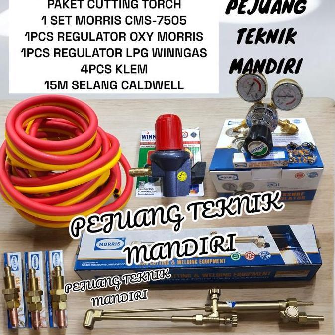 PAKET CUTTING TORCH MORRIS TYPE M CMS 7505 / PAKET STANG BLENDER LAS POTONG TYPE M MORRIS CMS-7505 D