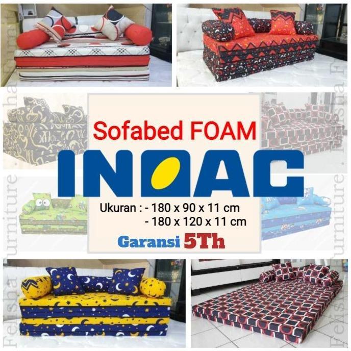 NEW PRICE - SofaBed INOAC / Kasur Lipat 180 x 120 x 11 cm
