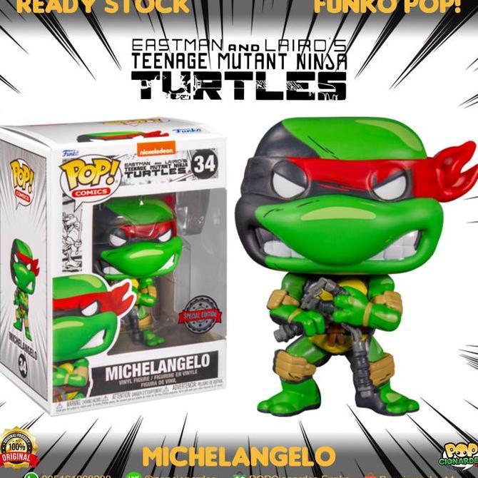 Funko POP Comics Teenage Mutant Ninja Turtle - Michaelangelo Comic #34 (TERBAIK) (TERBARU) (TERMURAH