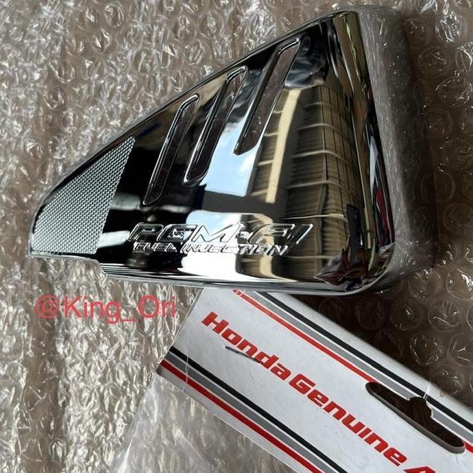 GARNISH GARNIS CHROME VARIASI TUTUP BOX FILTER UDARA HONDA BEAT FI