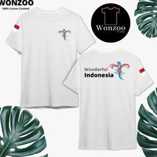 KAOS WONDERFUL INDONESIA - TSHIRT WONDERFUL INDONESIA - BAJU PESONA INDONESIA PREMIUM QUALITY