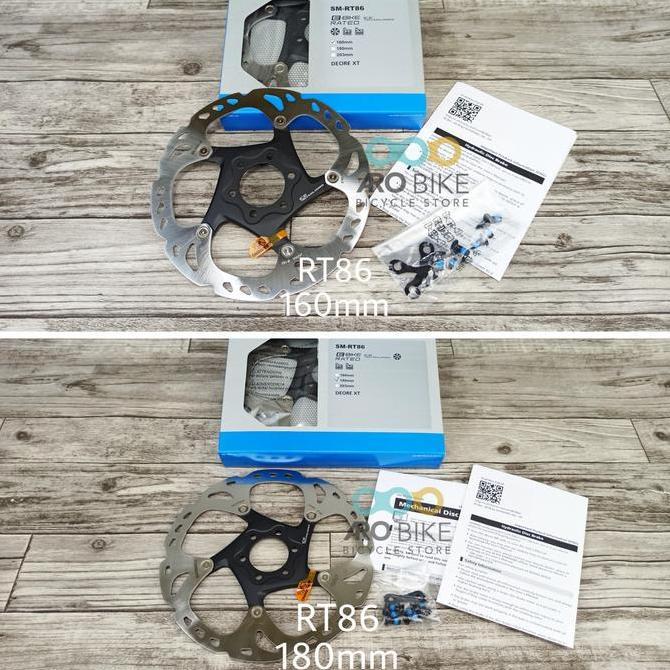 Rotor Shimano Deore XT SM-RT86 160mm / 180mm 6 inch icetech 6 bolt ORI