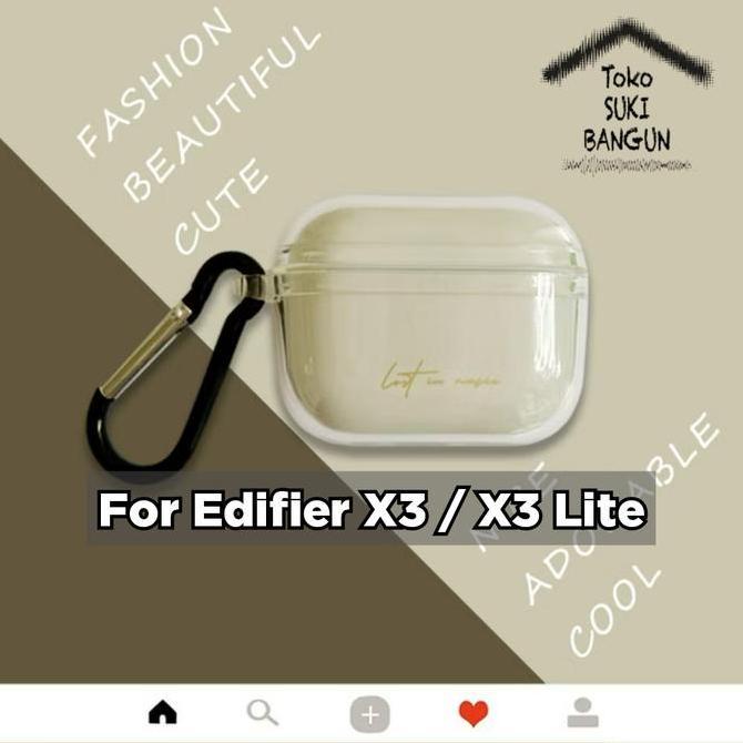 Case untuk Edifier X3 / X3 Lite Rubber CLEAR Transparent Silicone Cover Casing Pouch Protector