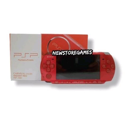 Psp Slim 3006 Merah 128Gb Full Game Anti Gores